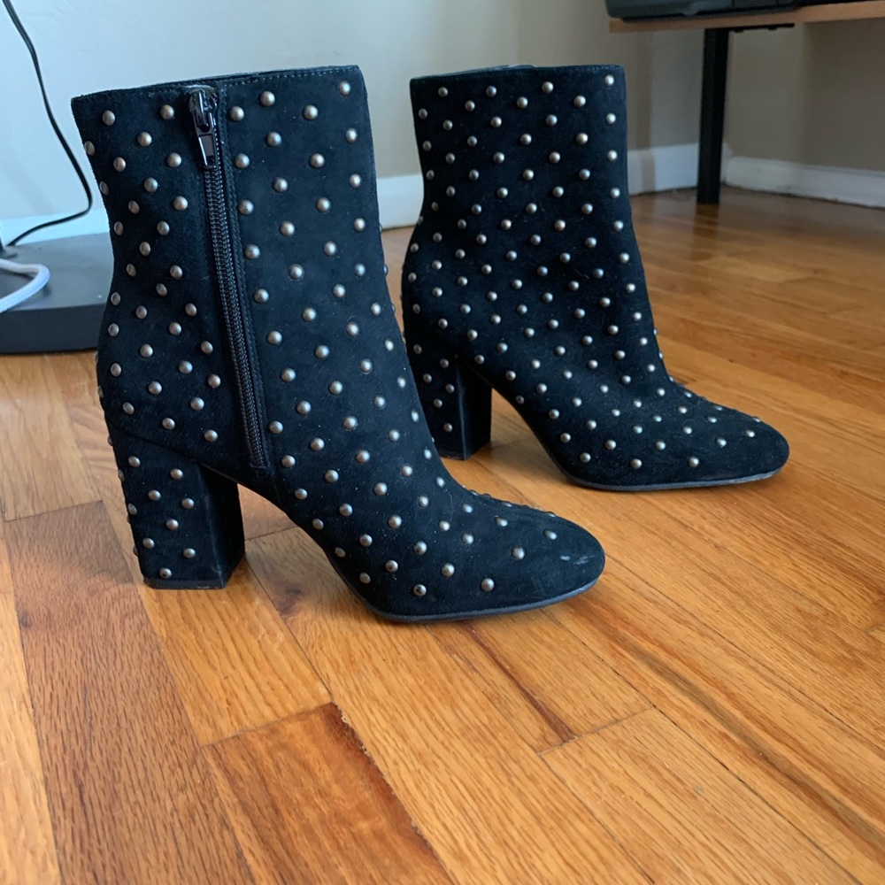 Lucky Brand studded leather booties